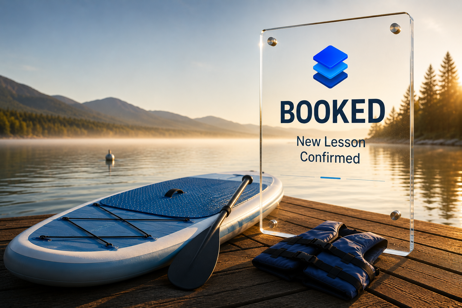 Paddleboard Lessons on LawnJobOS