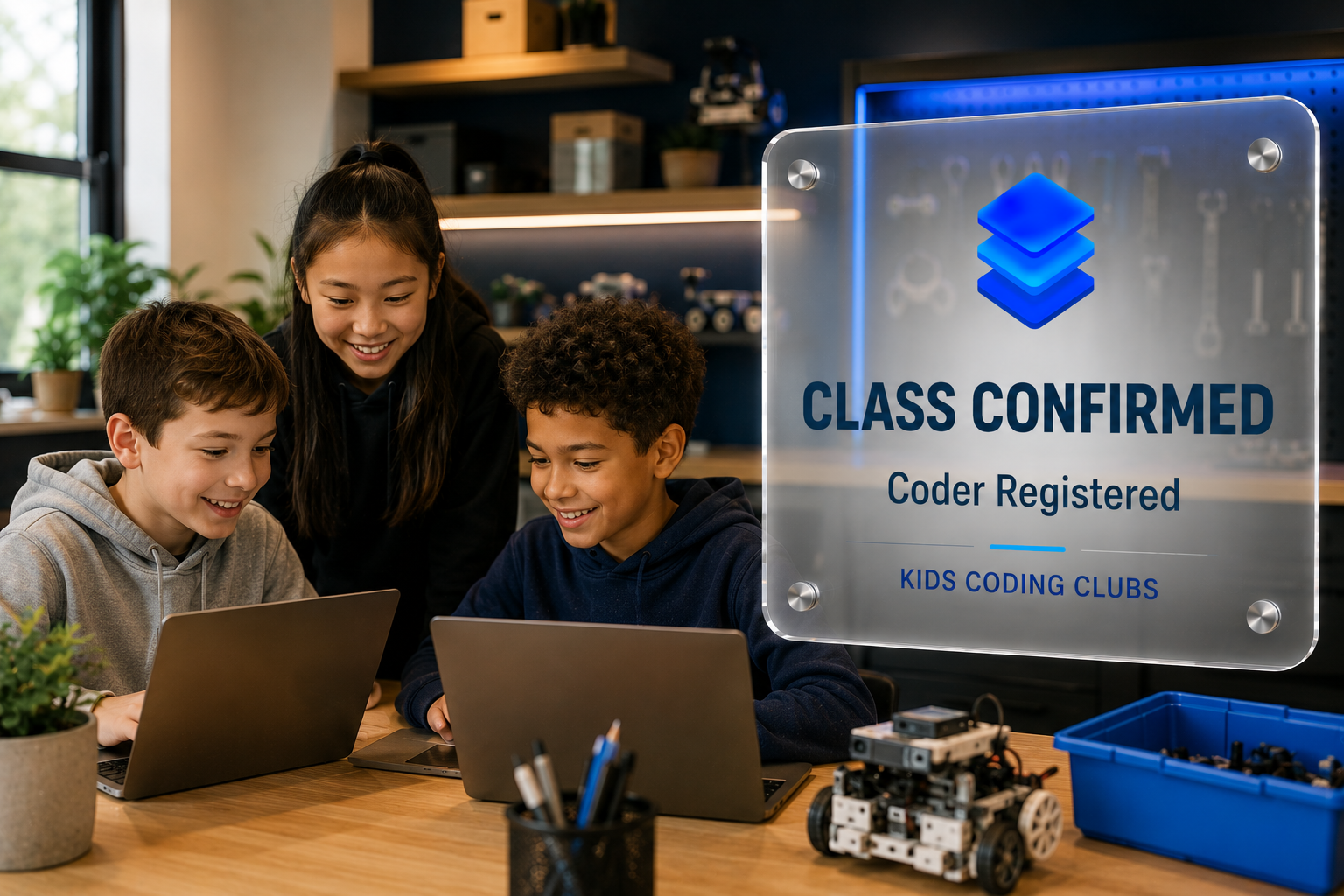 Kids Coding Clubs on LawnJobOS