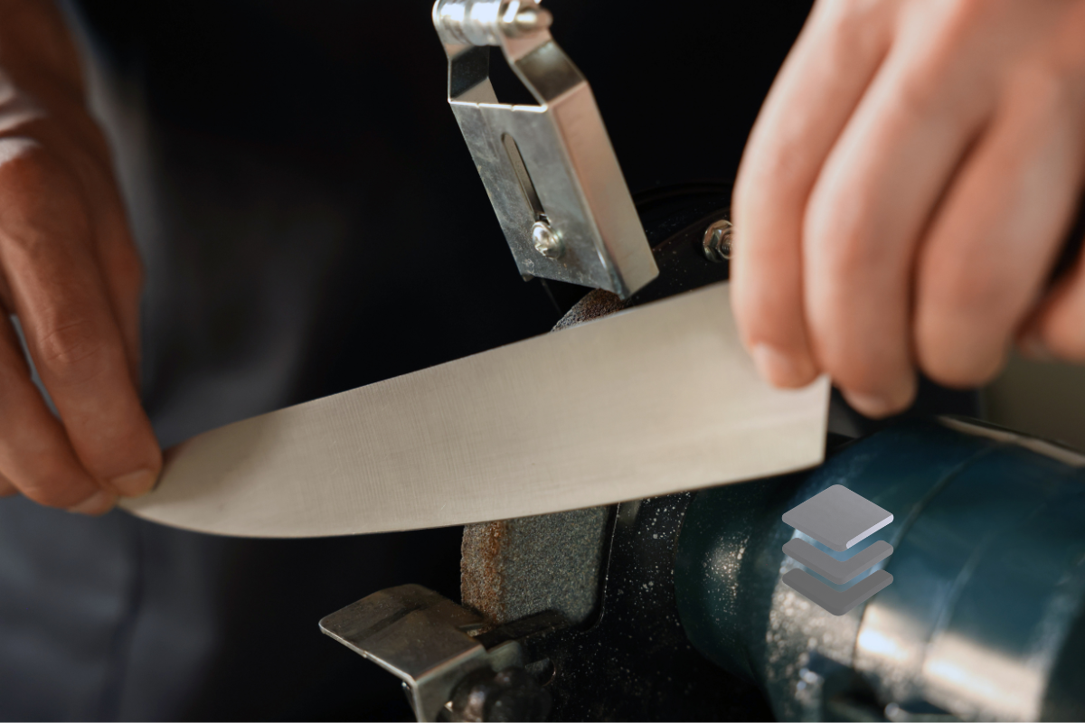 Knife sharpening service on LawnJobOS