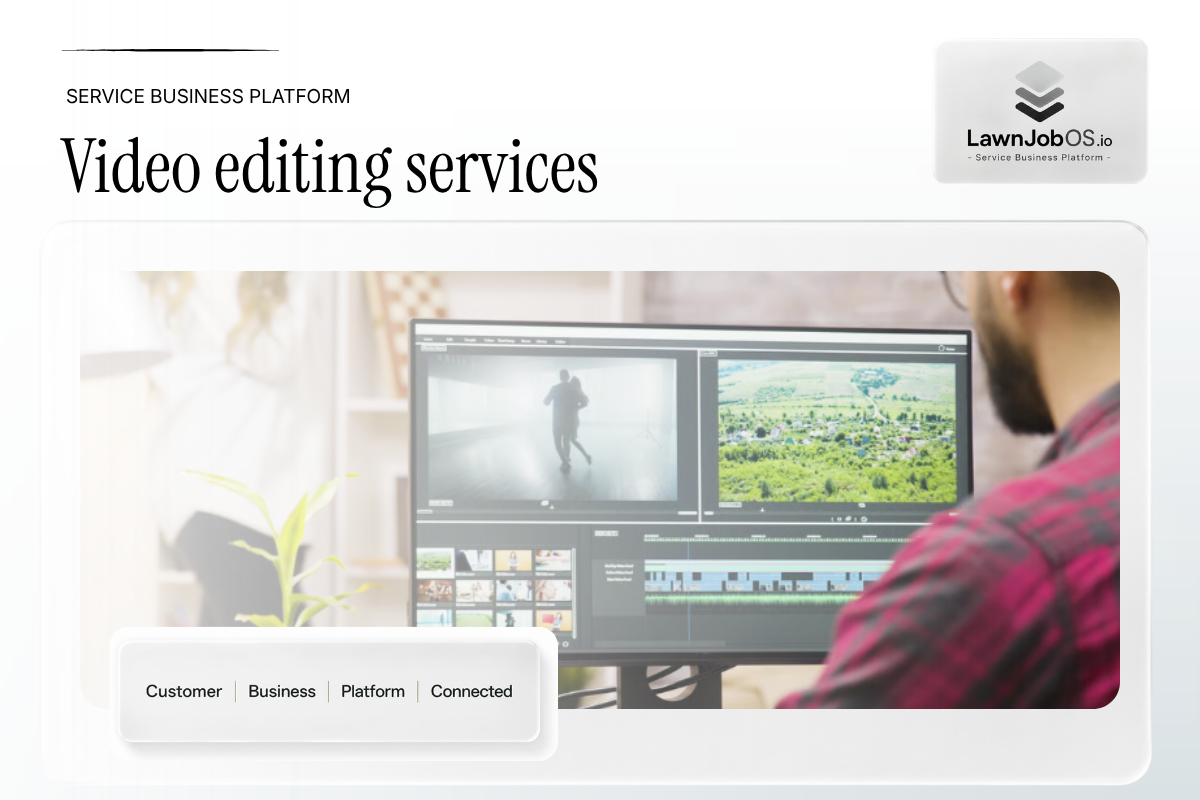 Video editing services on LawnJobOS