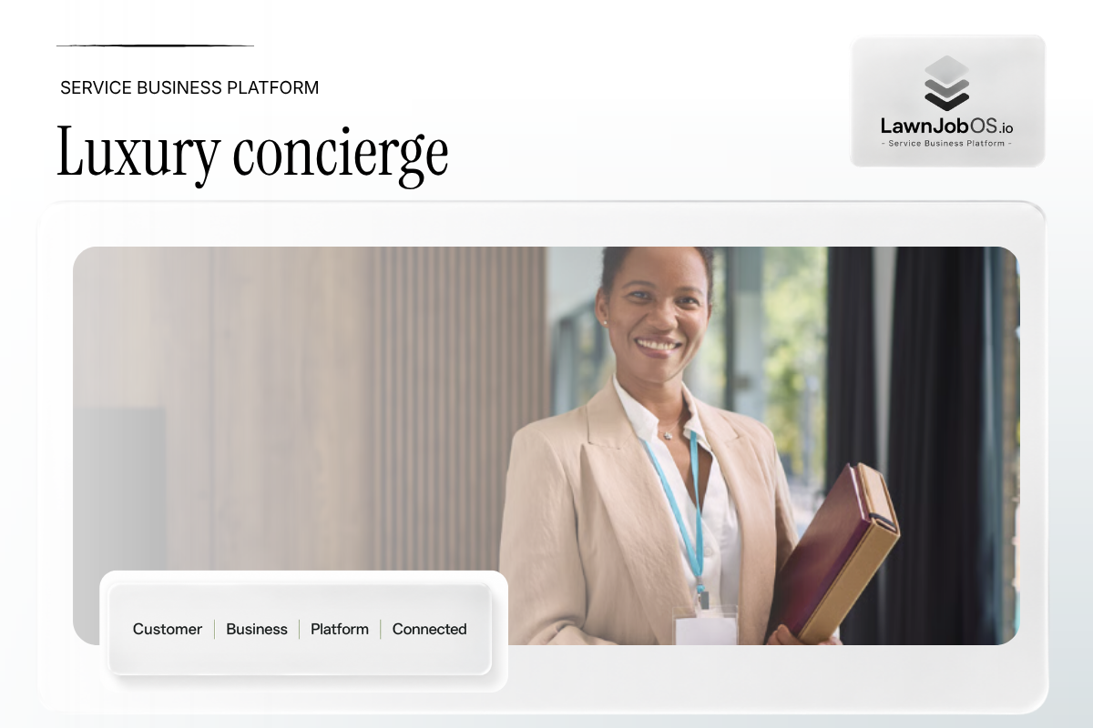 Luxury concierge on LawnJobOS
