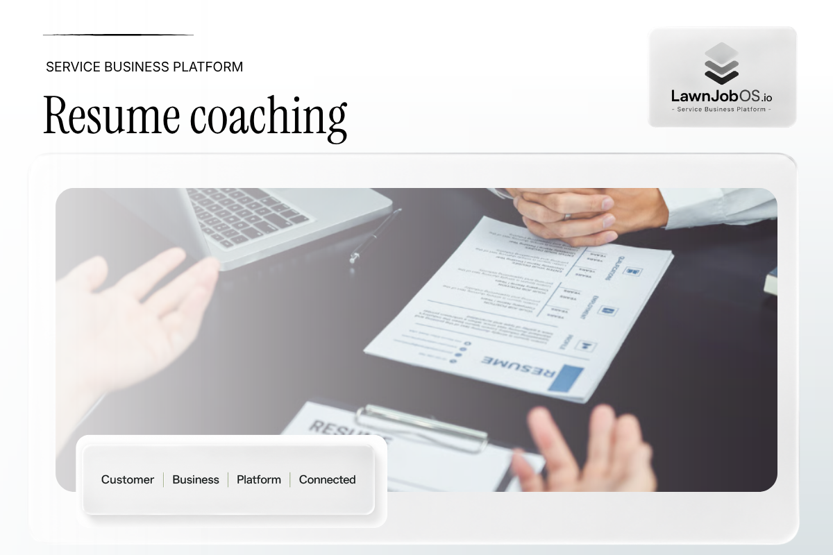 Resume coaching on LawnJobOS