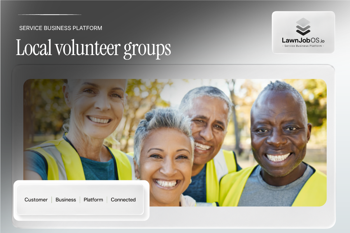 Local volunteer groups on LawnJobOS