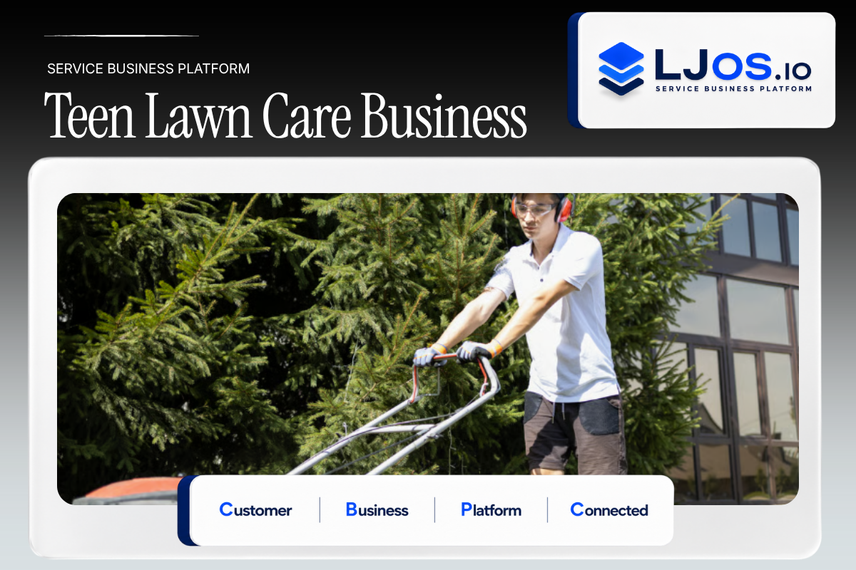 Teen Lawn Care Business on LawnJobOS