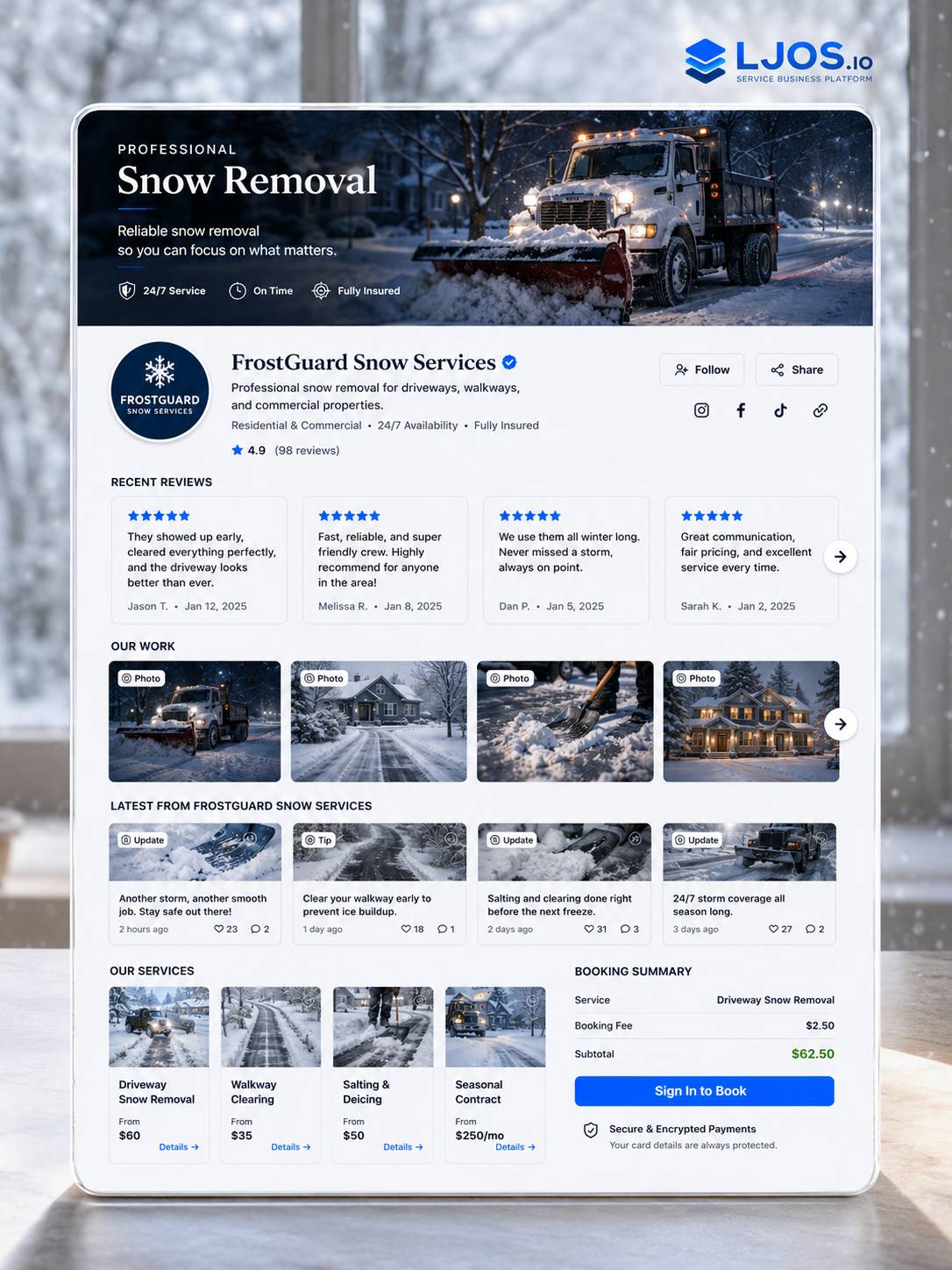 snow removal on LawnJobOS