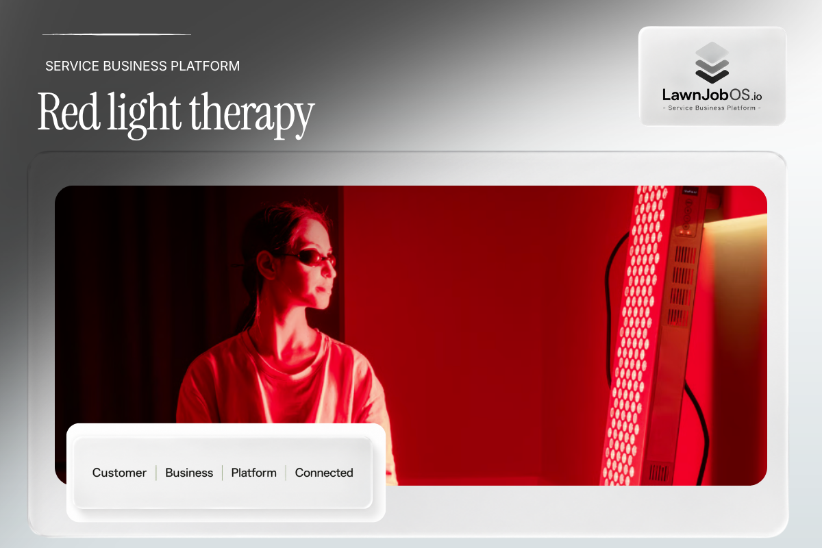 Red light therapy on LawnJobOS