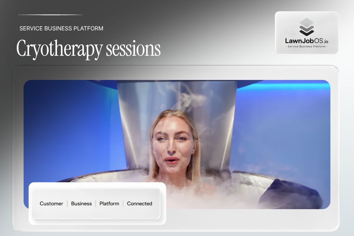 Cryotherapy sessions on LawnJobOS