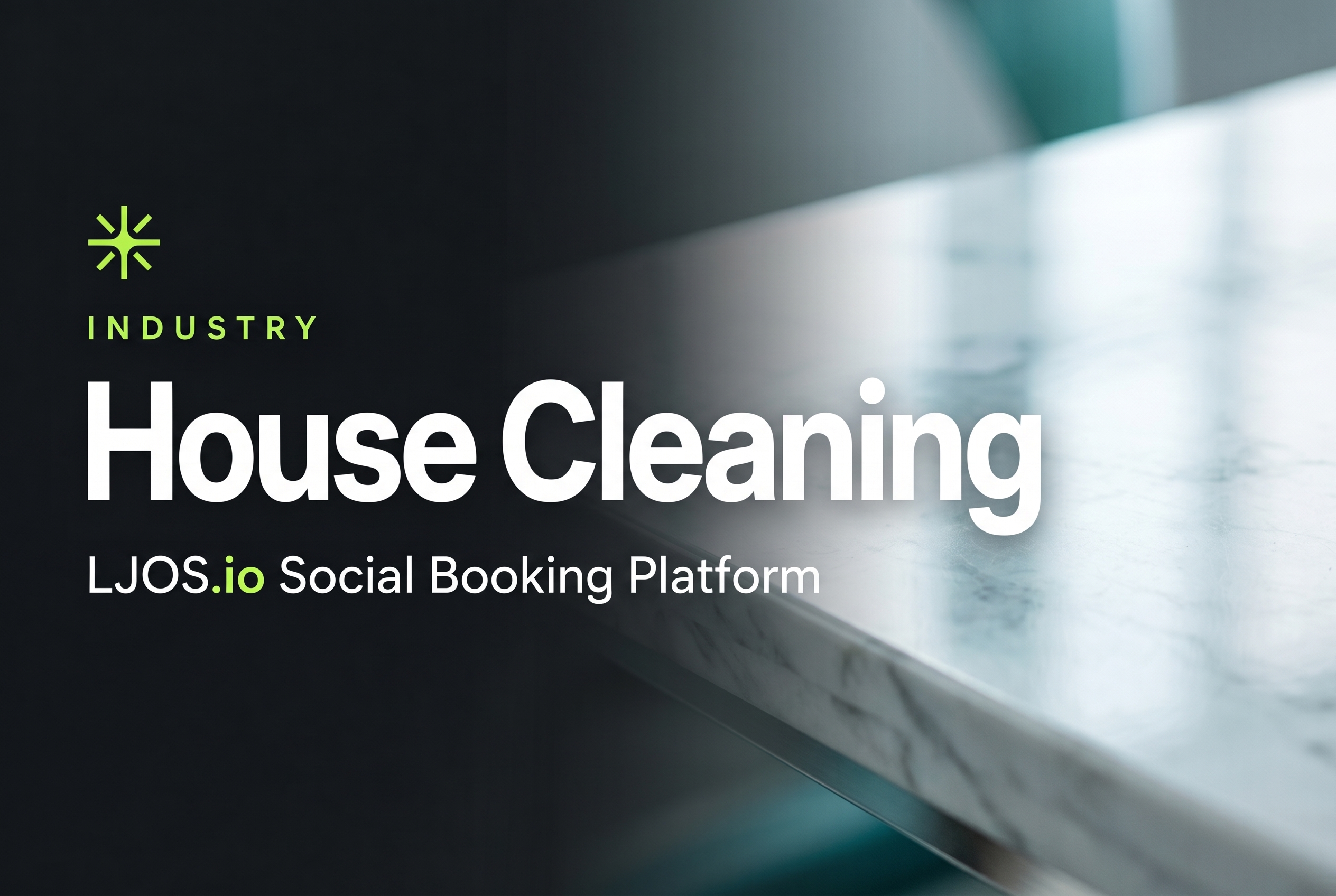 House cleaning social booking platform industry page on LawnJobOS