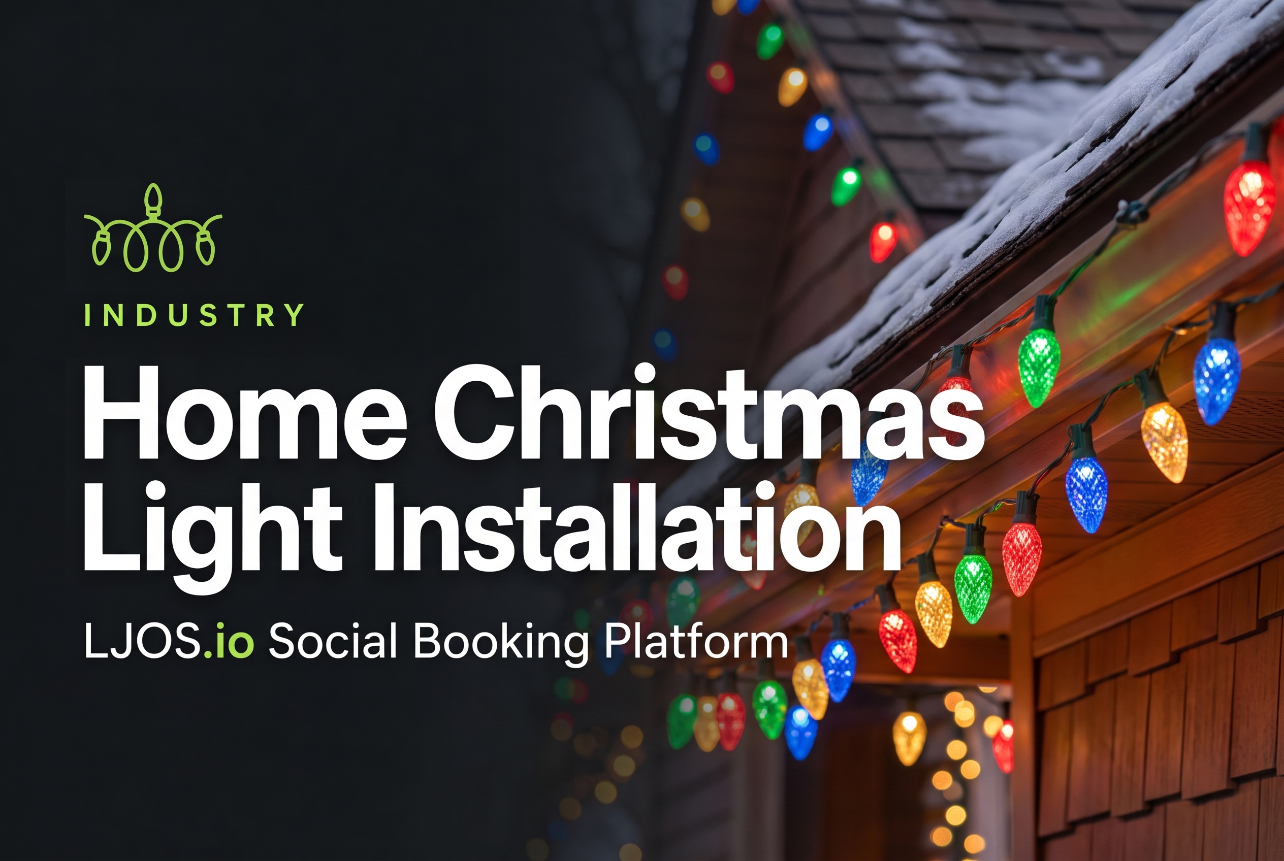 Home Christmas Light Installation on LawnJobOS