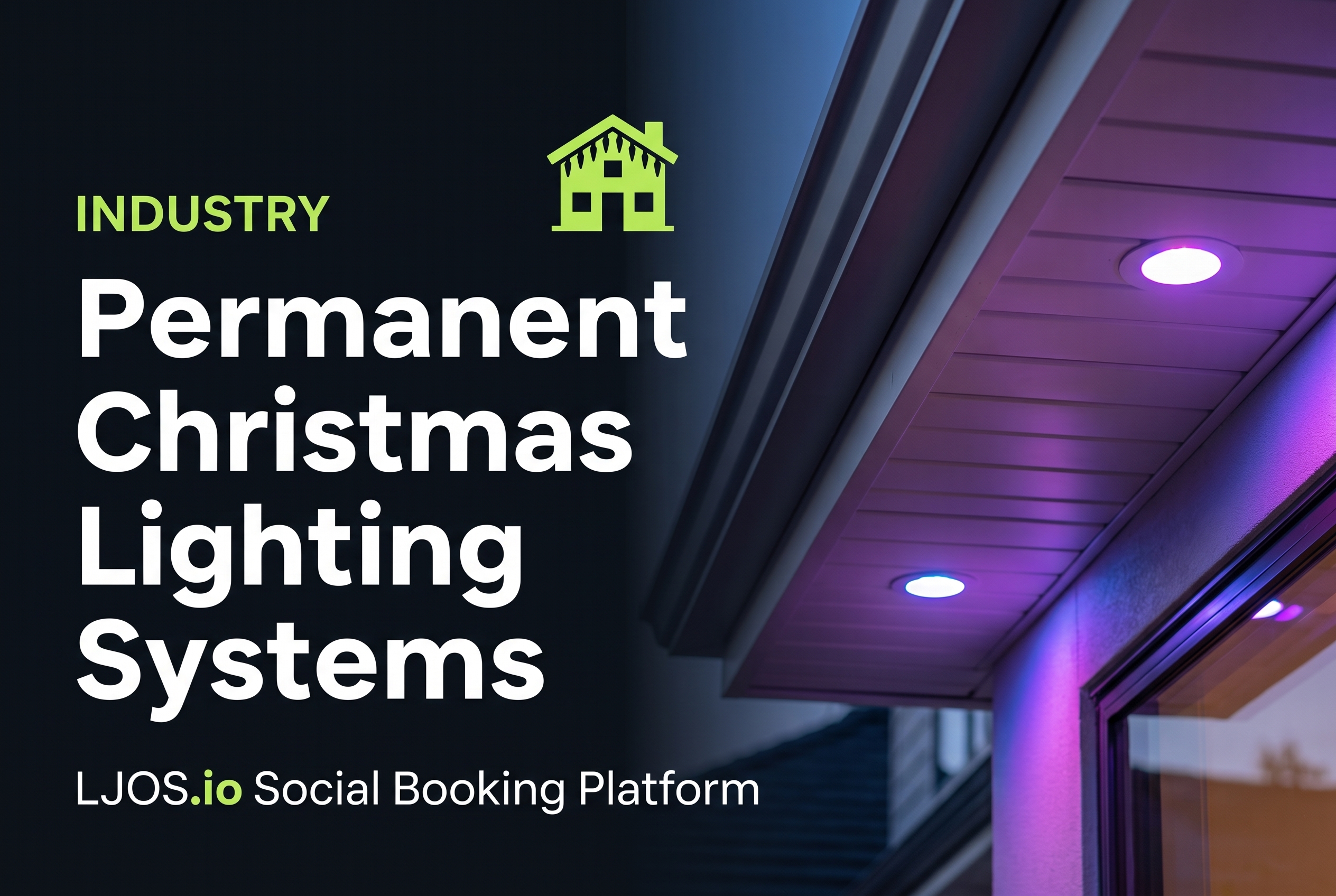 Permanent Christmas Lighting Systems on LawnJobOS