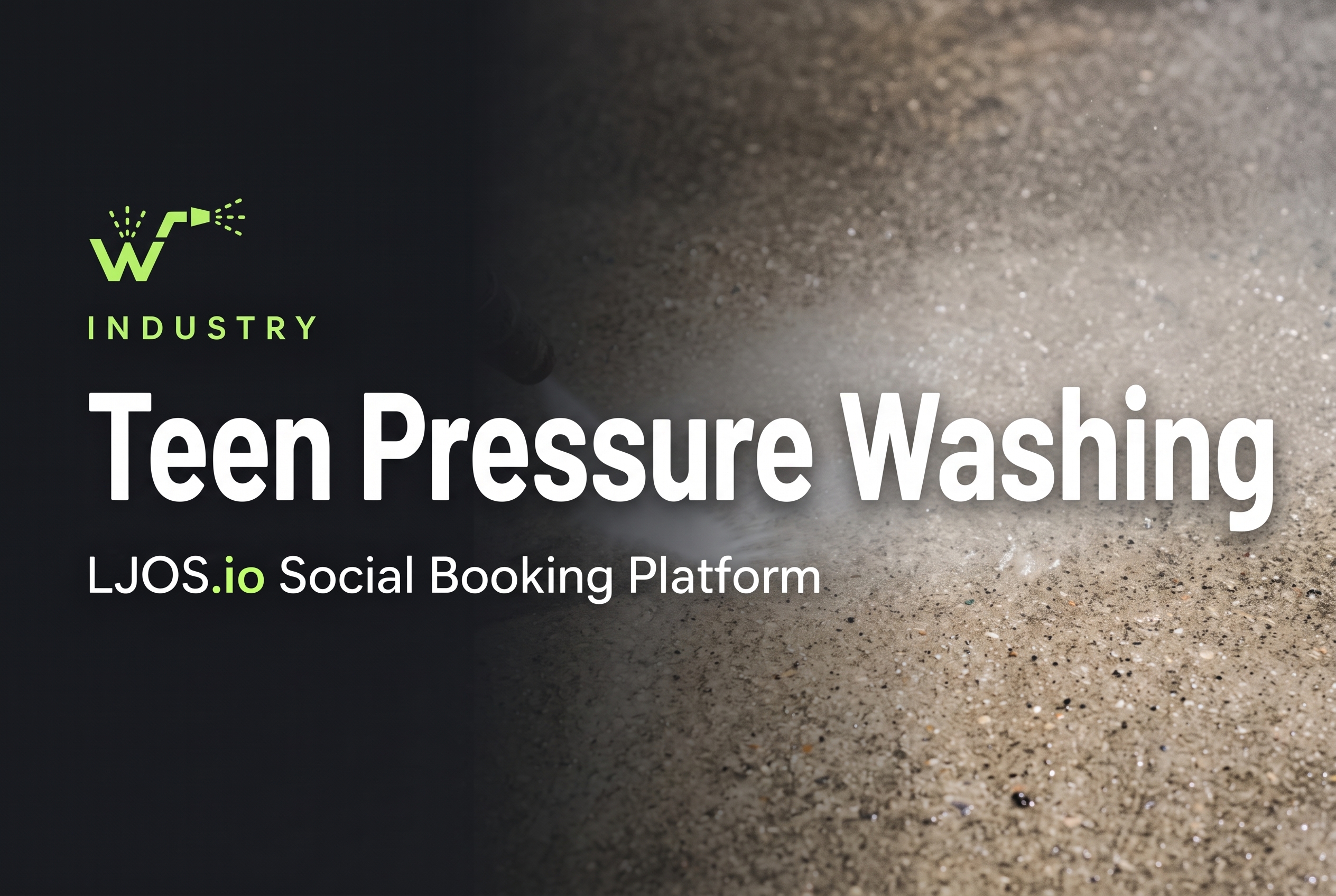 Teen Pressure Washing on LawnJobOS