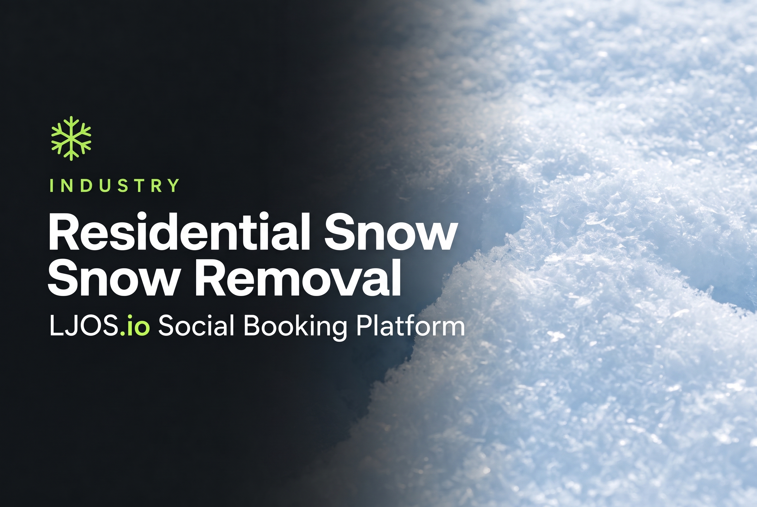 Residential Snow Removal on LawnJobOS