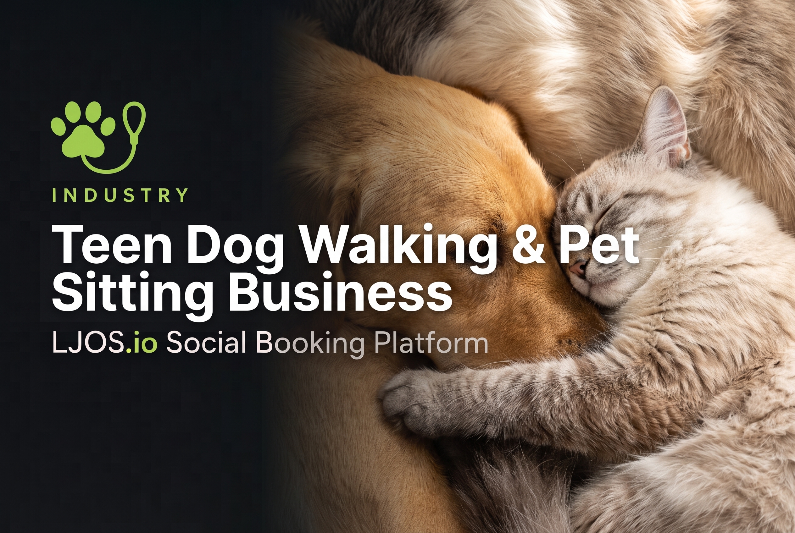 Teen Dog Walking & Pet Sitting Business on LawnJobOS