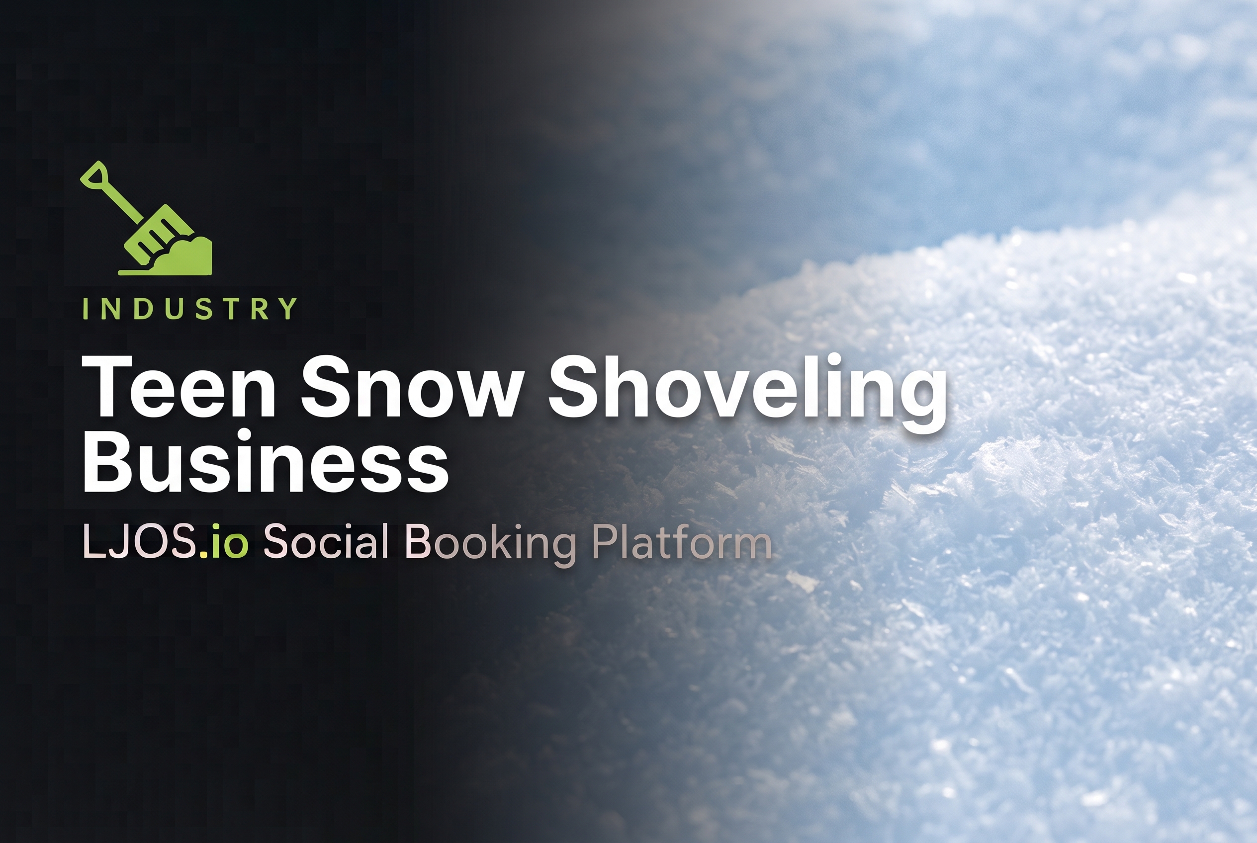 Teen Snow Shoveling Business on LawnJobOS