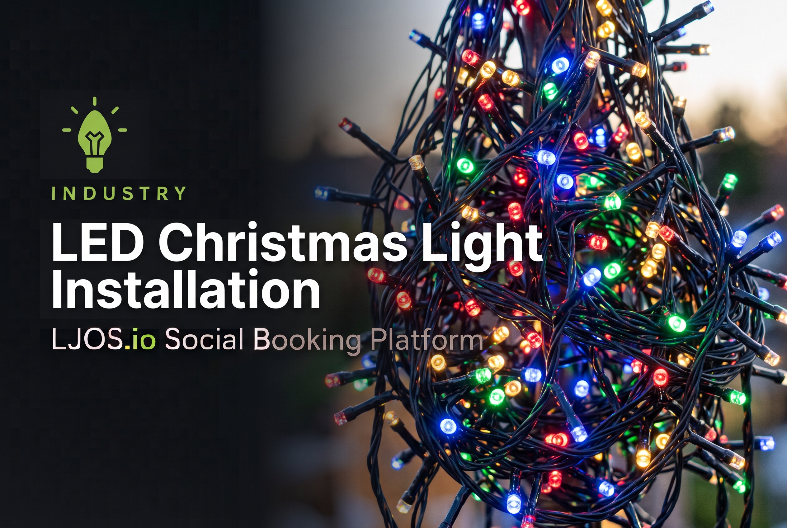 LED Christmas Light Installation on LawnJobOS