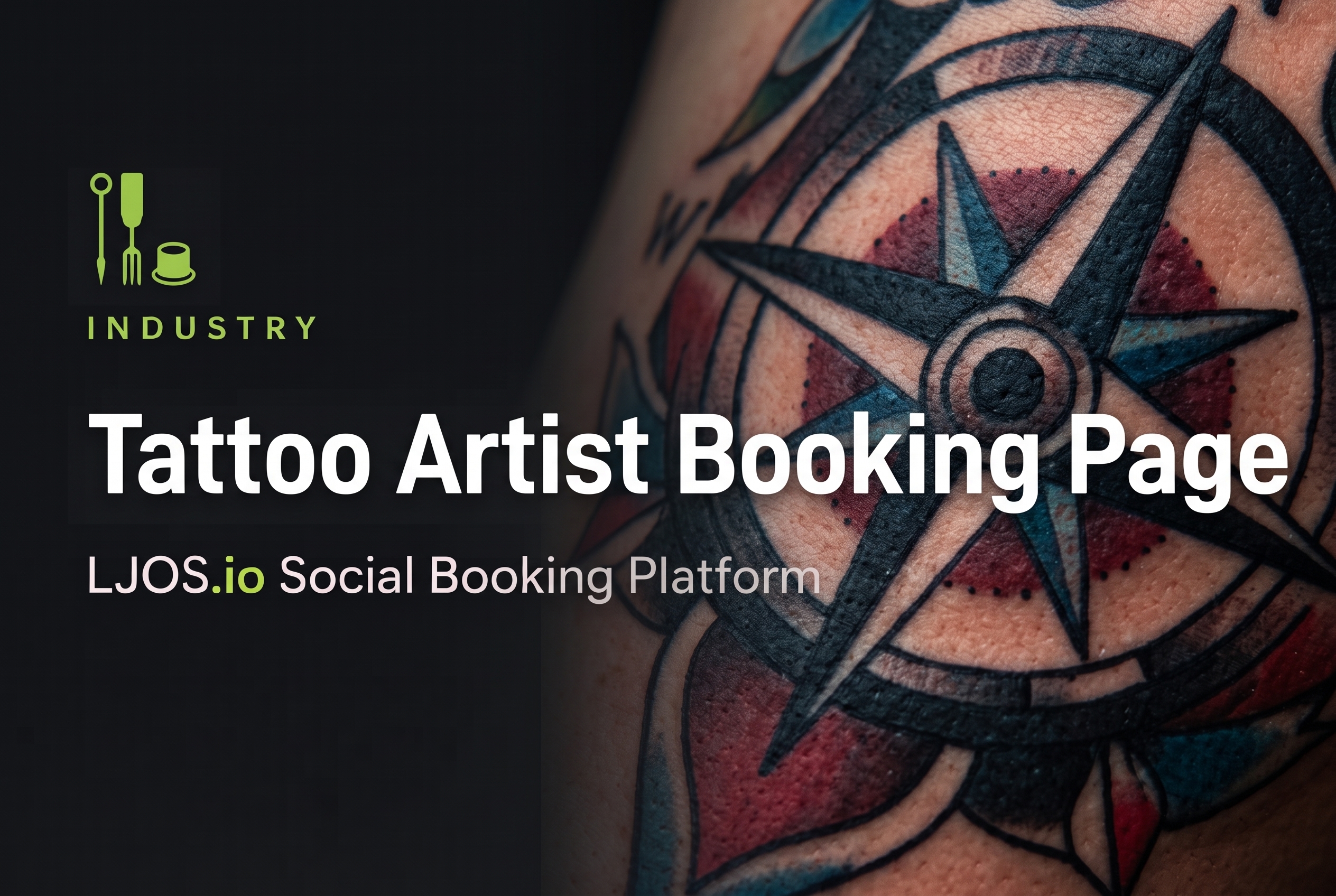 Tattoo Artist Booking Page on LawnJobOS